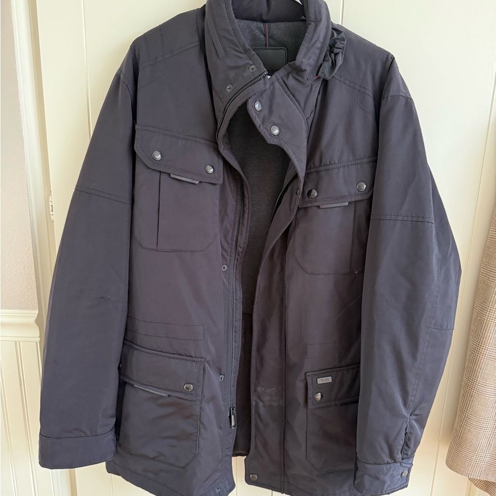 Tumi Dark Gray Military Field Jacket